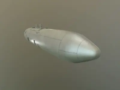 Gun Pod UPK-23-250 Low-poly 3D model