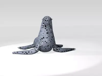 Seal Voronoi 3D model