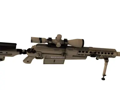 KSr50 sniper rifle  3D model
