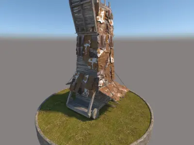 Medieval Siege Tower 3D model