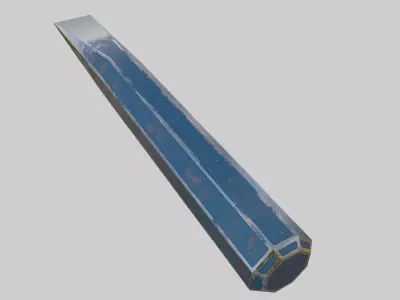 Cold Chisel Low-poly 3D model