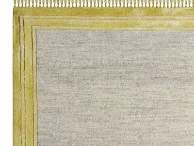 Wool Blend Tufted Tassel Rug 3D model