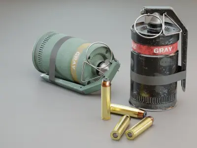 Smoke Grenade PRO 3D model