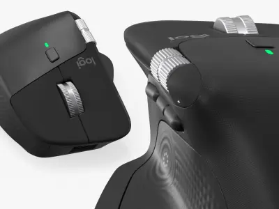 Logitech MX Master 4 Ergonomic Wireless Mouse Black 3D model