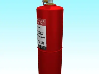 Fire Extinguisher 3D model 13