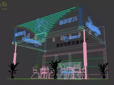Exhibition - Area -6X4-3DMAX2009-66 3D model