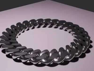 Chain bracelet Free 3D model