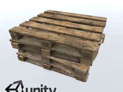 Pallet Pack PBR Low-poly 3D model