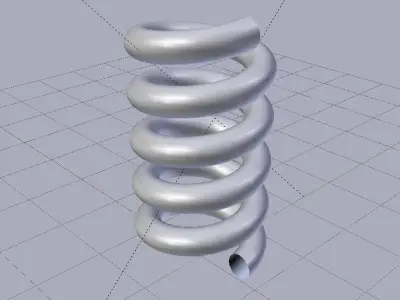 Spring  Low-poly 3D model