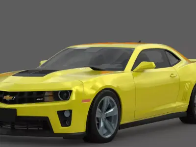 2012 Chevrolet Camaro ZL1 3D Model  Modern Muscle Perfected 3D model