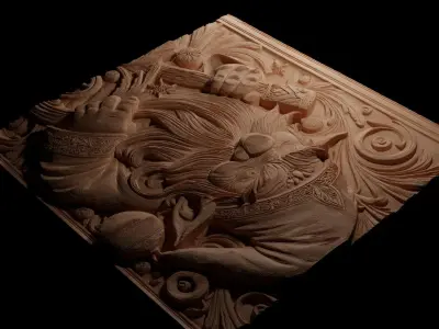 Domovoi CNC 3d Print High Relief Sand Casting 3D print model