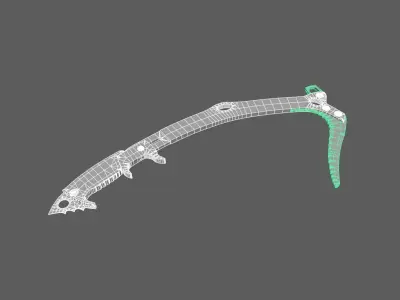 Ice Axe Low-poly 3D model get