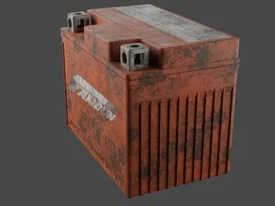 Motorcycle Battery Dirt Low-poly 3D model purchase