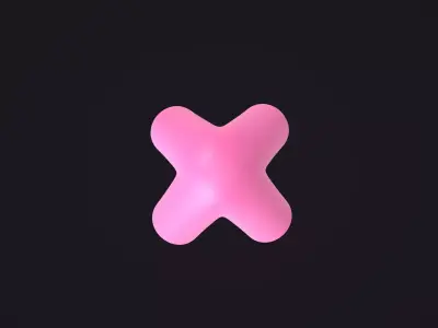 4 way tent pole connector 3D model