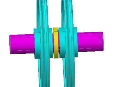 Catalinas spinning wheel with parts Free 3D model