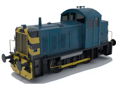 Br Class 07 Shunter Brblue Free 3D model