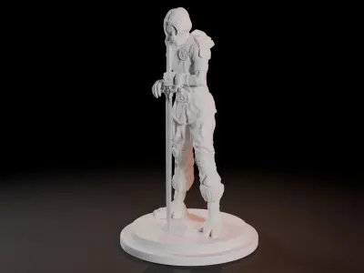 Alien Warrior Minifigure 3D print model