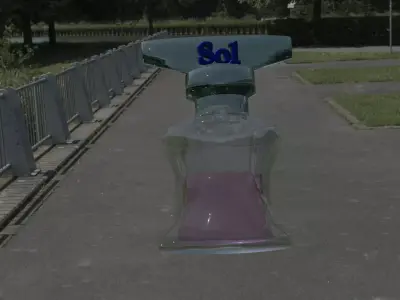 Sol Perfume Bottle  High Quality 3D Model 3D model