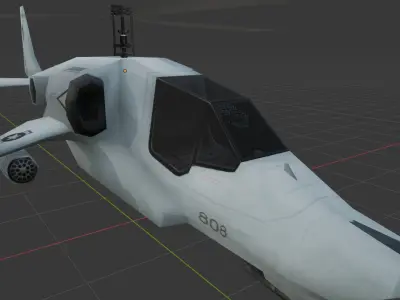 Low Poly Army Helicopter Low-poly 3D model