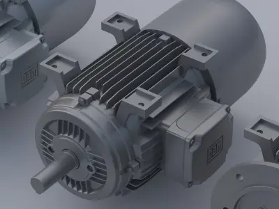 WEG motor model 3D model purchase