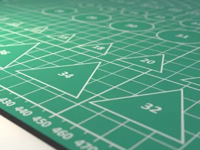 Cutter Mat Low-poly 3D model