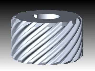 Spiral Gear Free 3D model
