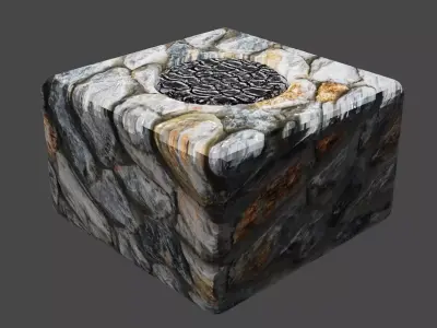 onebaks glass cube Free low-poly 3D model