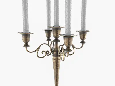 Candle Pack PBR Low-poly 3D model