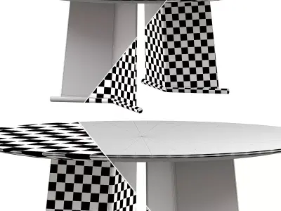 Libra Round tables By Minotti 3D model