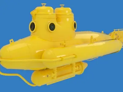 Submarine 3D model 7