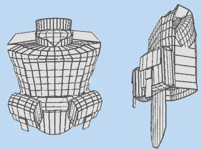 Armour Vest - Type 4 3D model