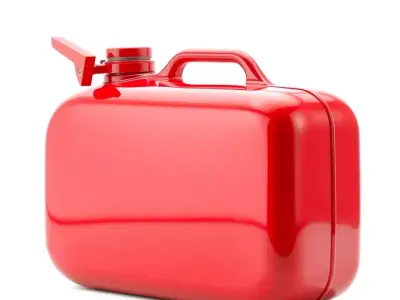 Red Metal Canister model pack Low-poly 3D model