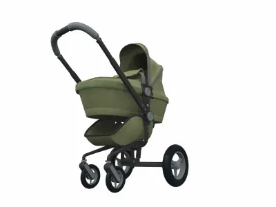 Baby stroller 01 3D model
