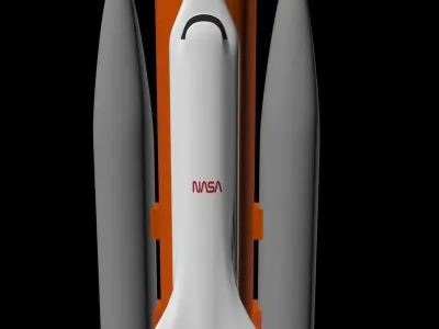 rockets space shuttle Free 3D model