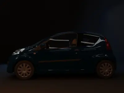 Peugeot 107 2008 3D model 3D model
