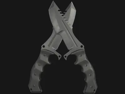 MX-8054 Knife Low-poly 3D model