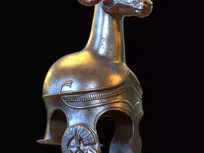 Achilles Helmet 3D print model