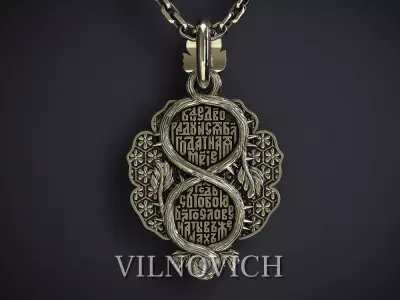 THE KAZAN MOTHER OF GOD PENDANT  3D print model