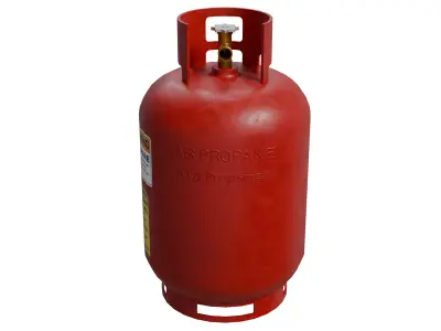 Propane Gas Bottle Low-poly 3D model