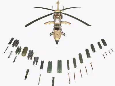 EC-665 Tiger HAD Block 2 France Basic Low-poly 3D model