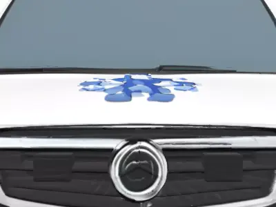 3D Model of Wheelchair Accessible Medical Van Lift Platform 3D model