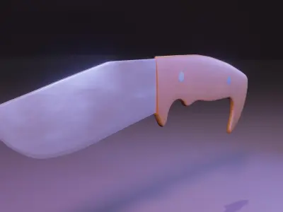 Knife  Golem Low-poly 3D model