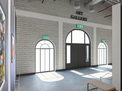Art Gallery 3D model 5