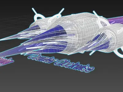 Vortex Implosion Thruster - Concept 3D model