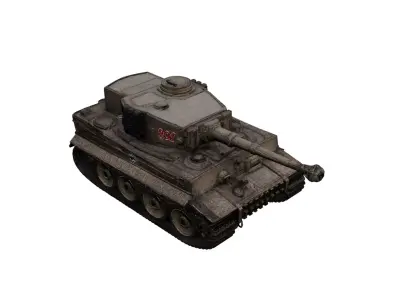 Tiger Tank Free 3D model purchase