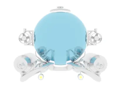 submarine Low-poly 3D model