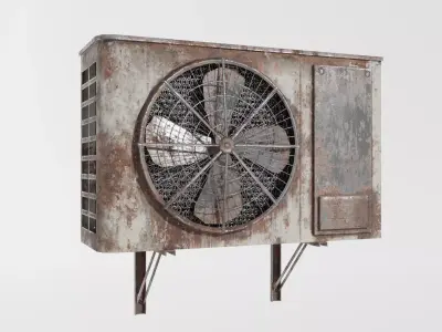 AC Rusty - Low Poly  Game-Ready Low-poly 3D model