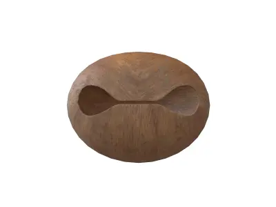 Wooden Fish V1 001 Low-poly 3D model