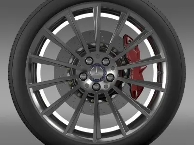 AMG Mercedes Benz S 350 wheel 3D model