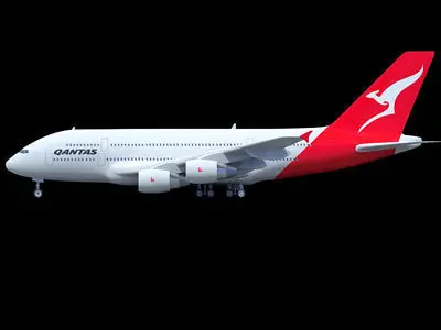 Qantas Airbus Model 3D model